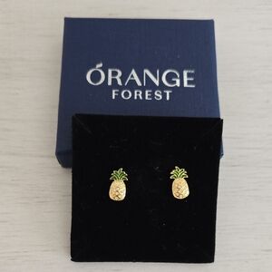 Small Pineapple Earrings - 1/2" long